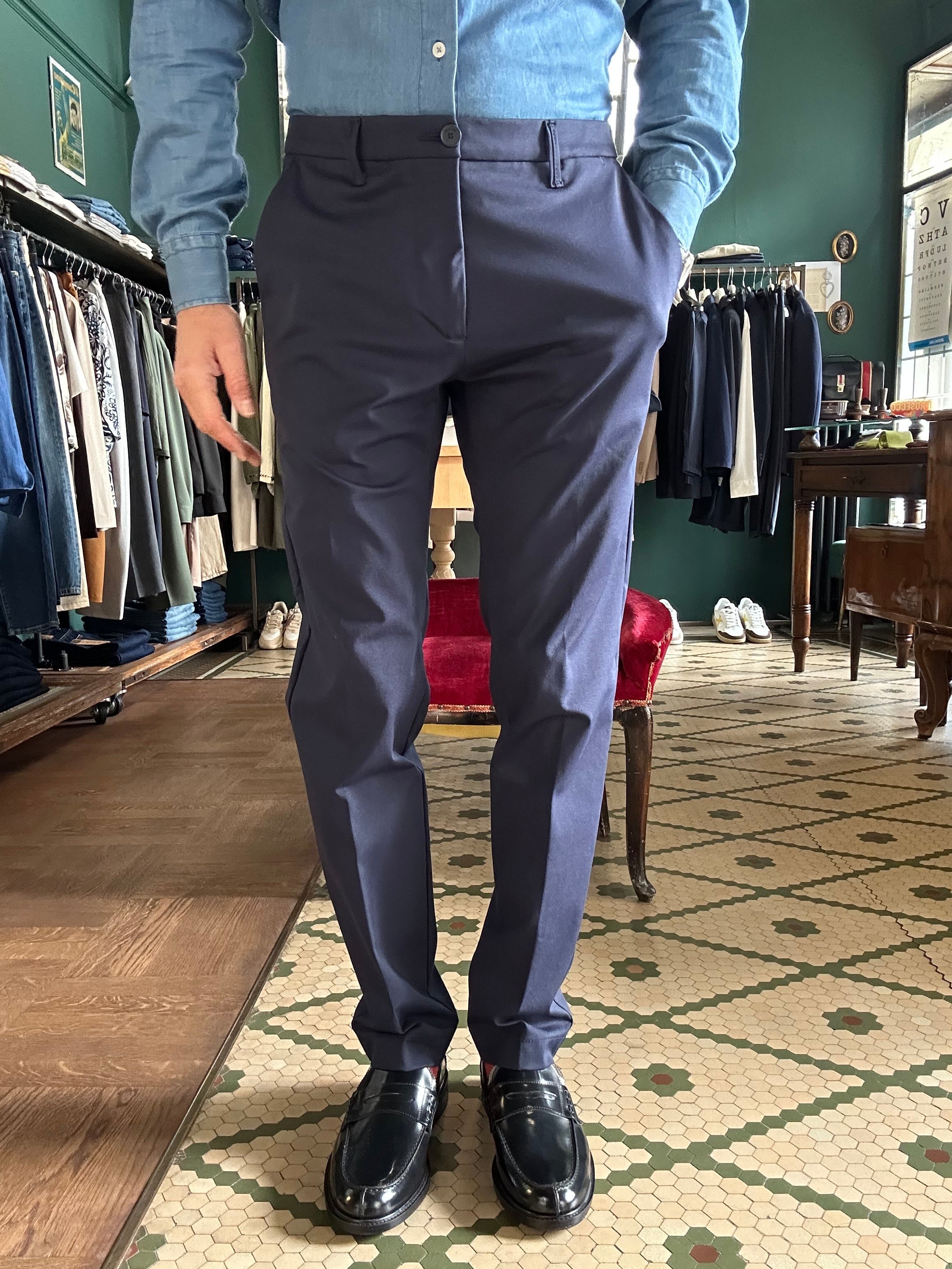 Pantalone Nesta in jearsey slim