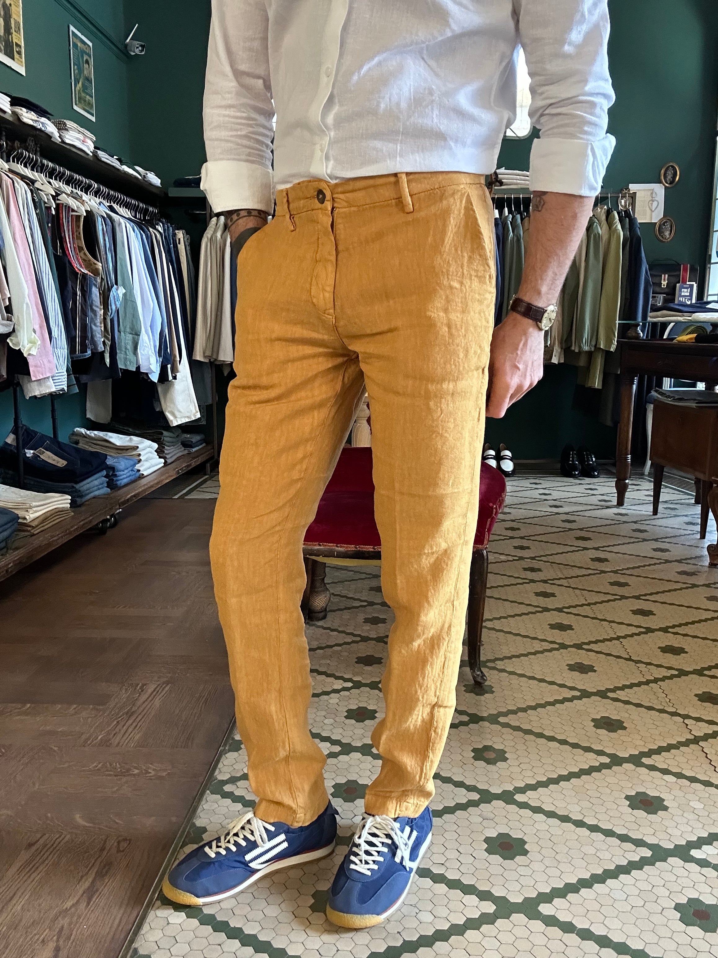 Pantalone 100% Lino Made in italy