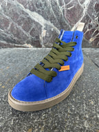 Panchic alte in suede blu e verde oliva