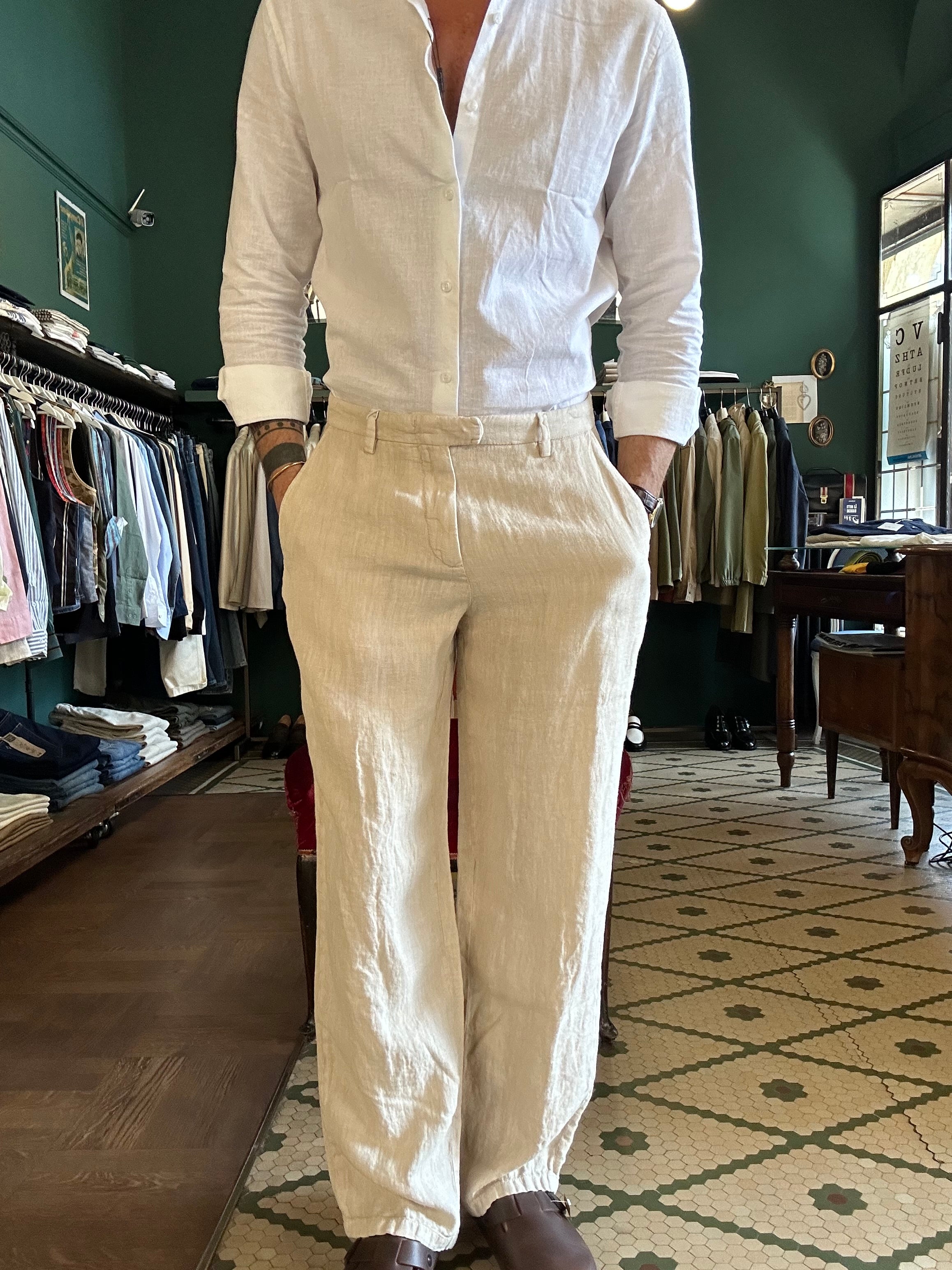 100% Linen baggy Ghibli trousers