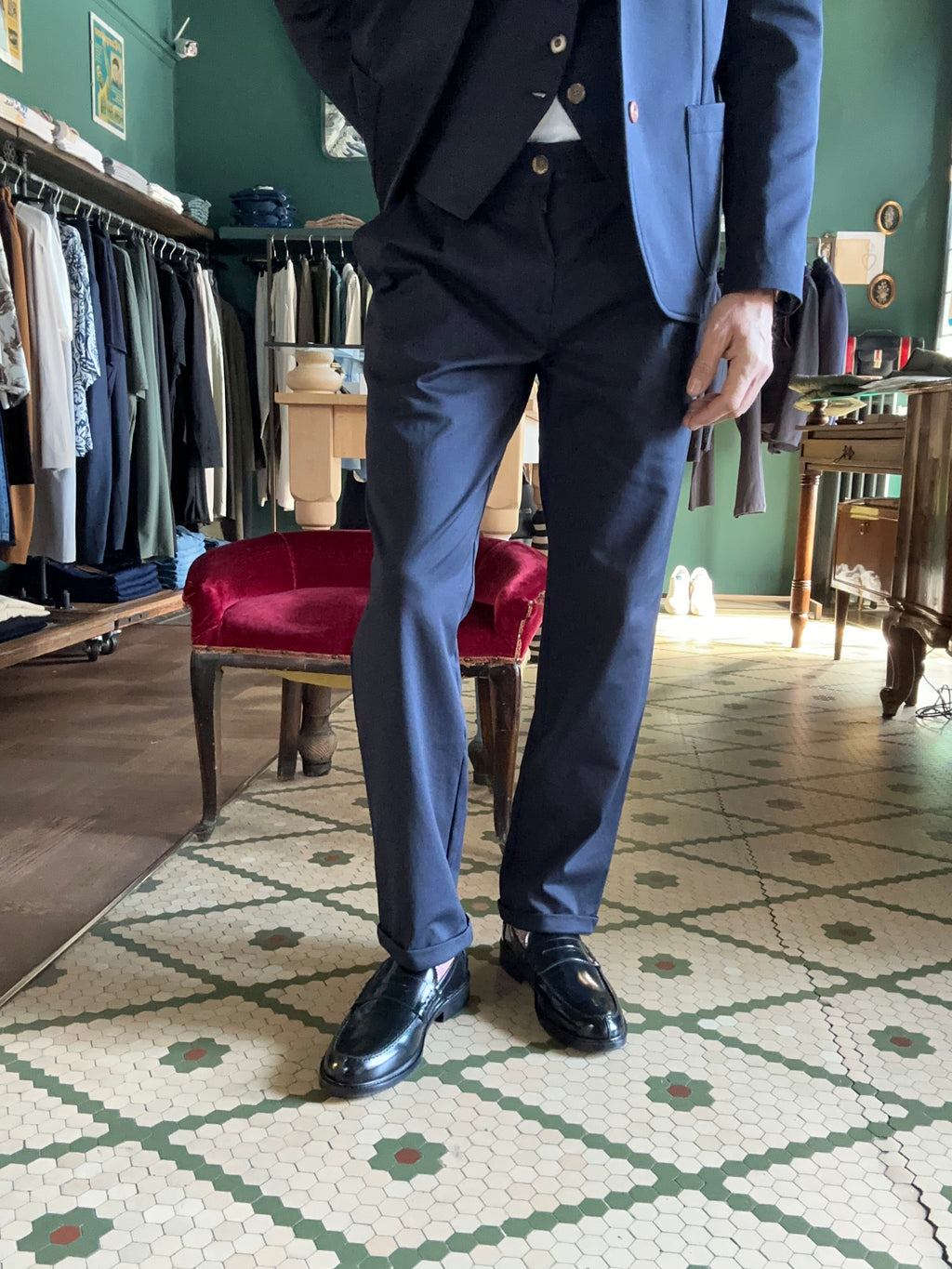 Pantalone Koon in jearsey con pence