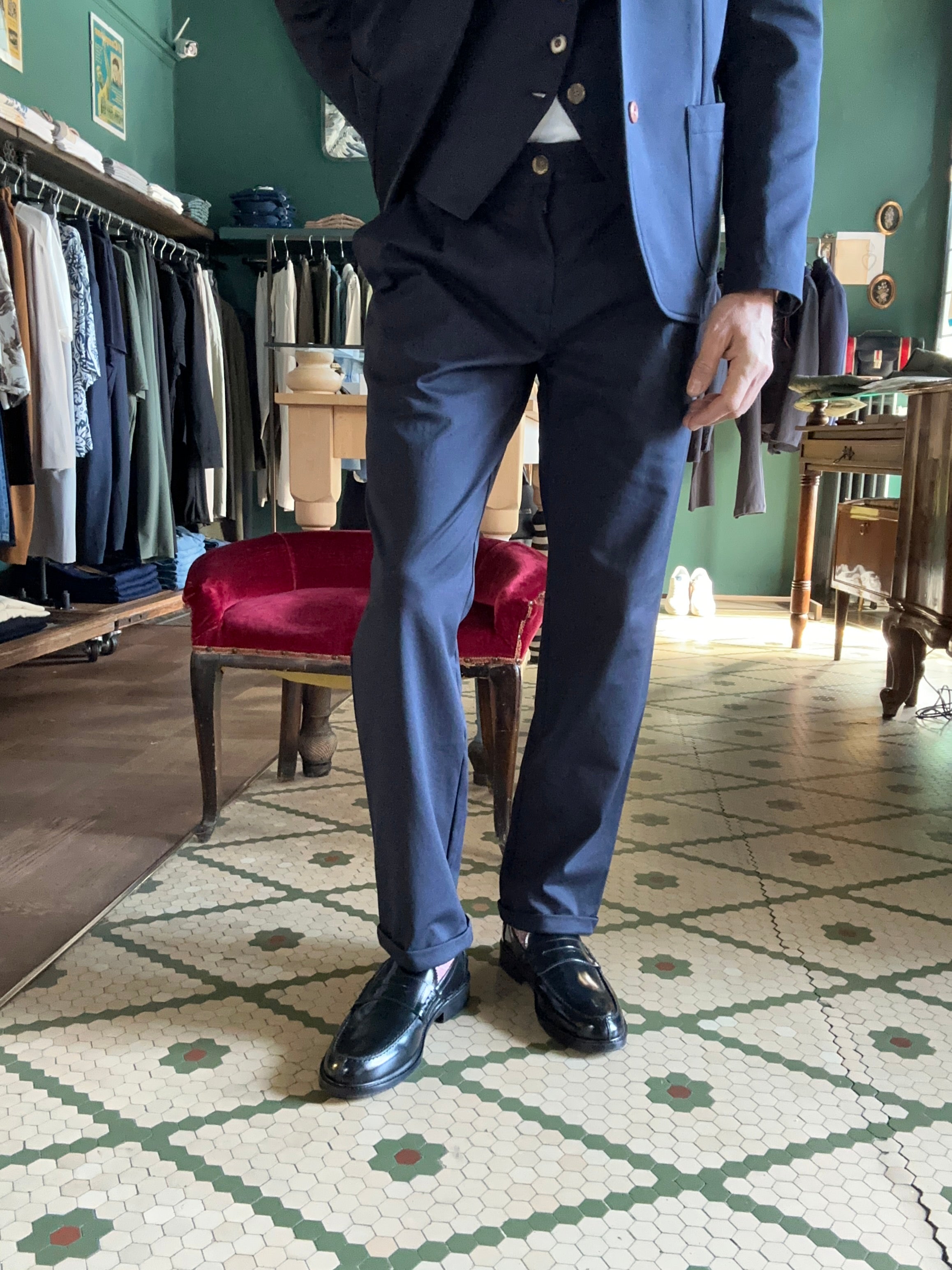 Pantalone Koon in jearsey con pence