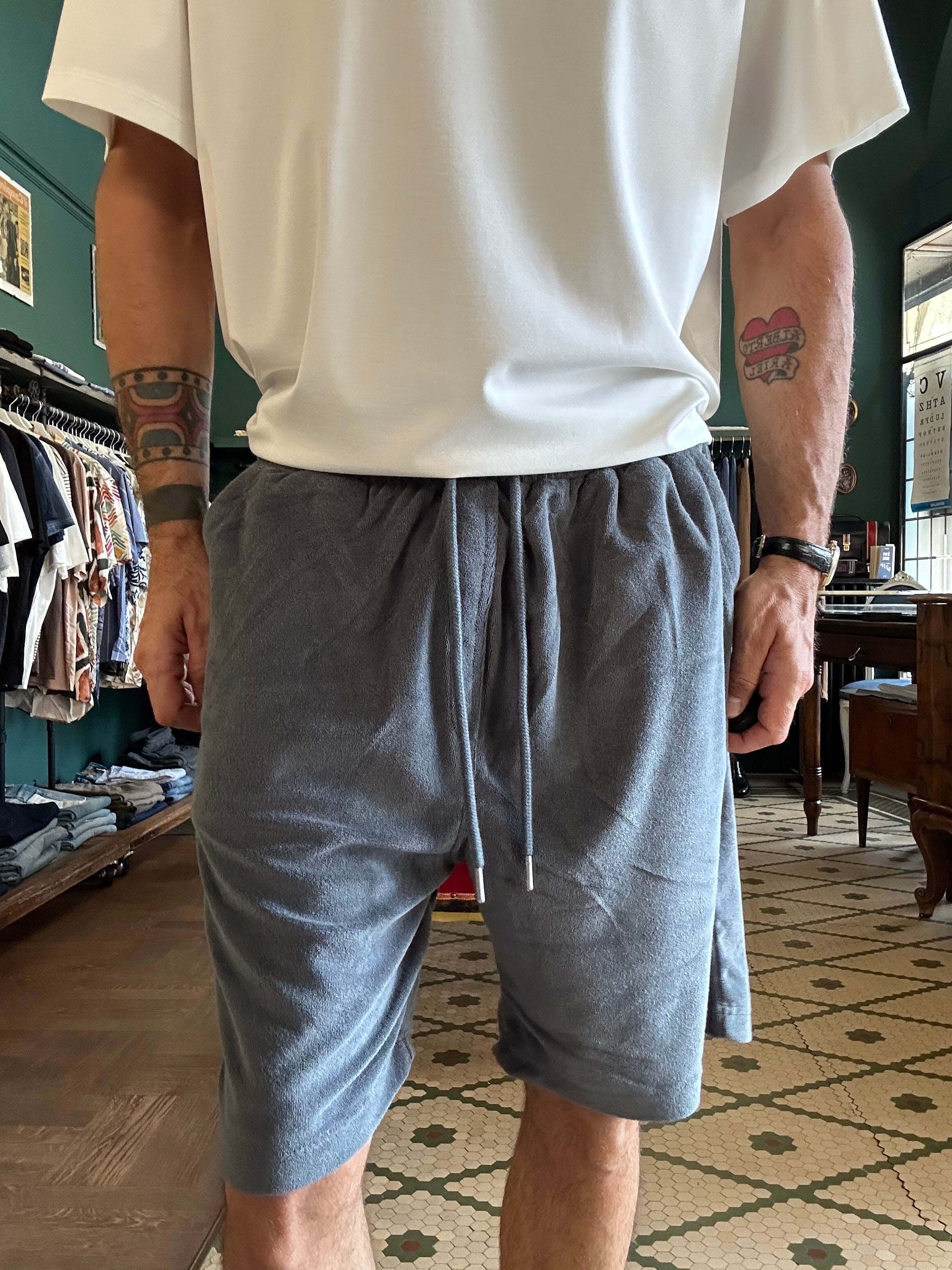 Bermuda in spugna loose fit