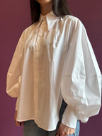 Camicia oversize con maniche a sbuffo