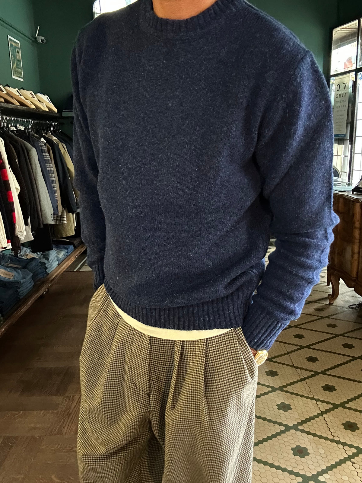 Maglione 100% lana shetland Made in Italy