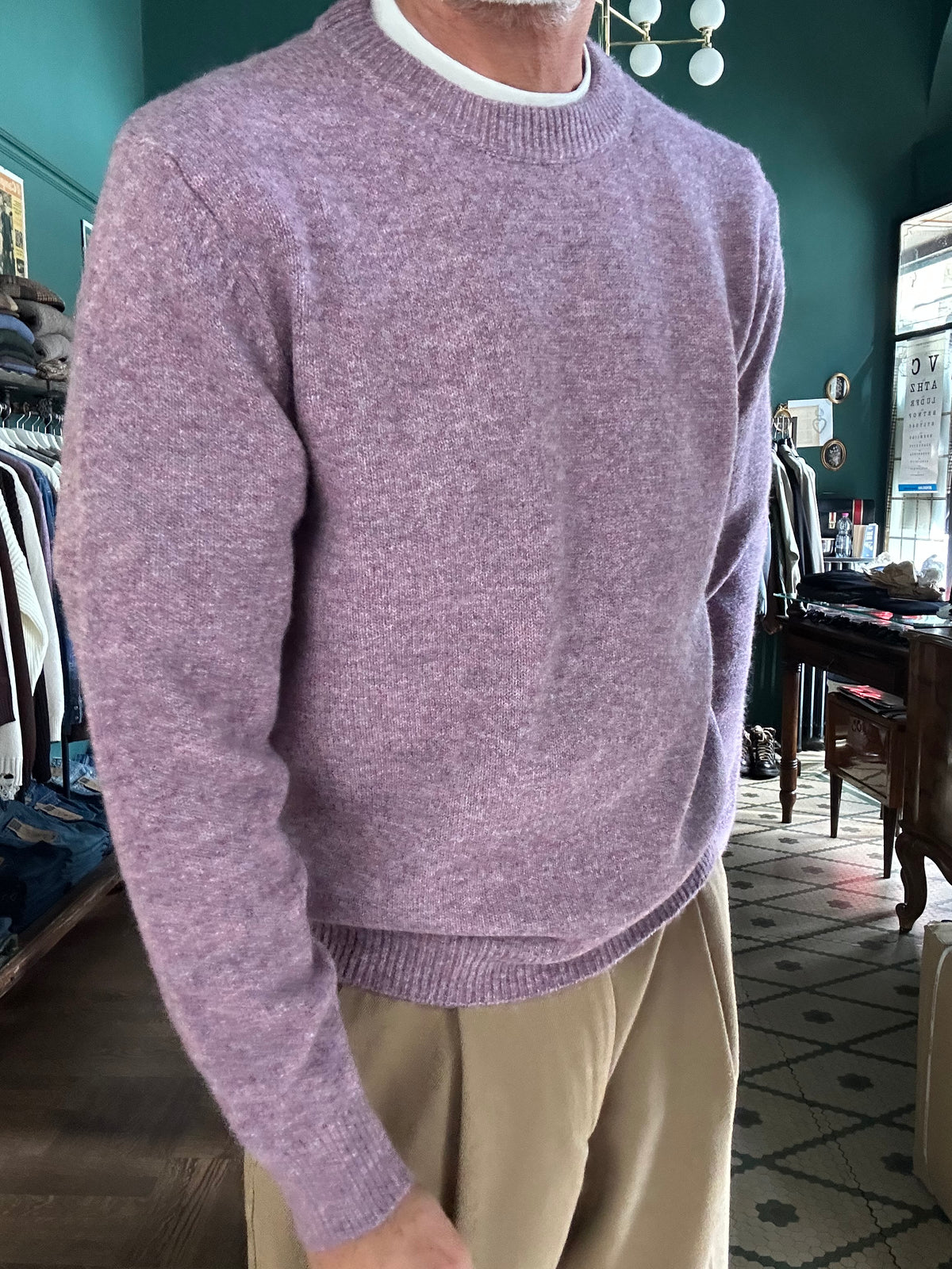 Maglione girocollo over
