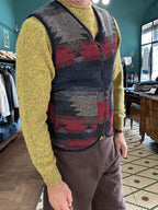Gilet full zip velluto navajo reversibile inthebox