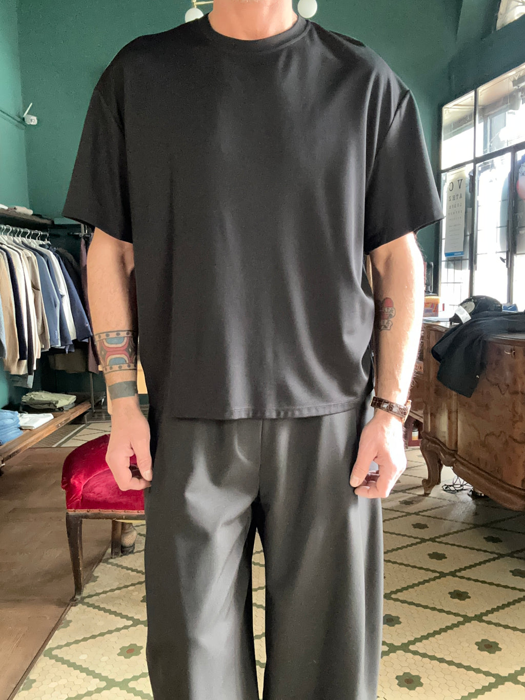 T-shirt oversize cropped fit