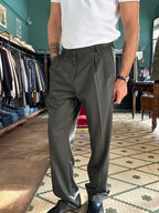 Pantalone doppia pence regular fit