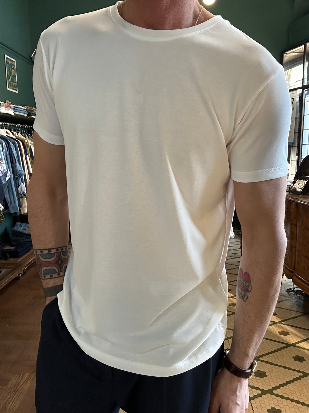 T-shirt Kevin basic modal blend