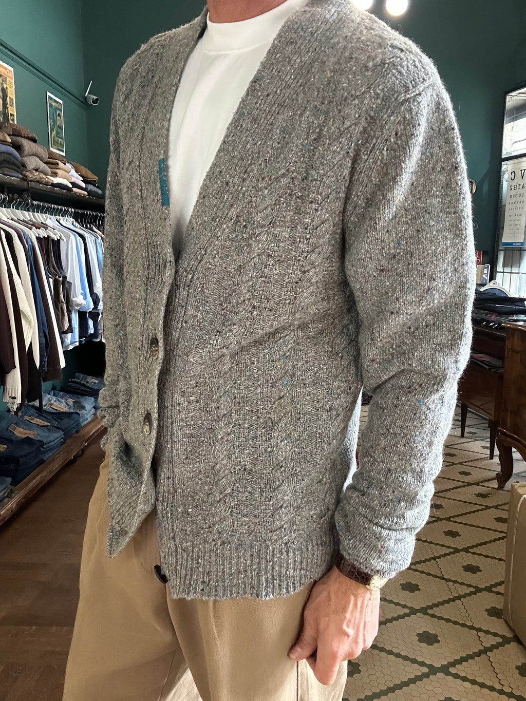 Cardigan bottonato Koon misto lana