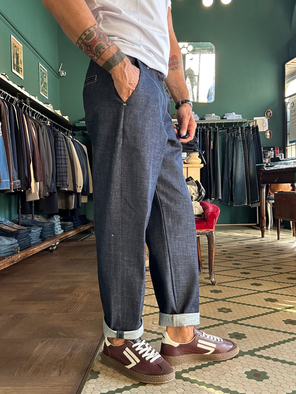 Jeans Meleda chino loose fit