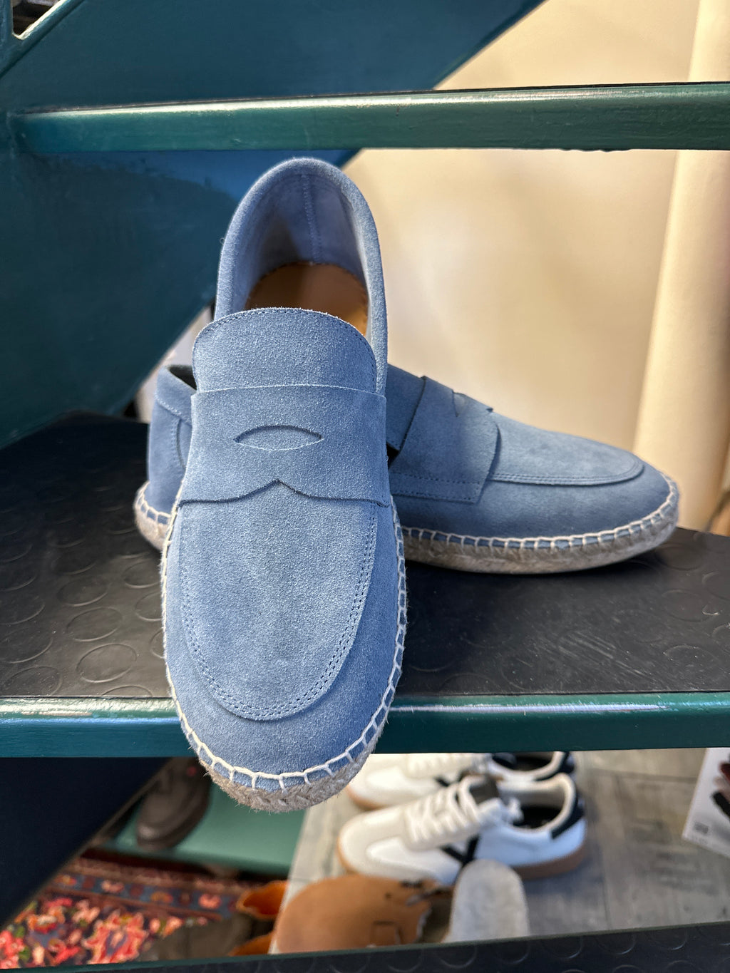 Suede boat moccasin