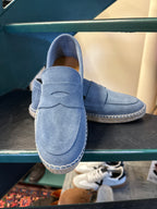 Suede boat moccasin