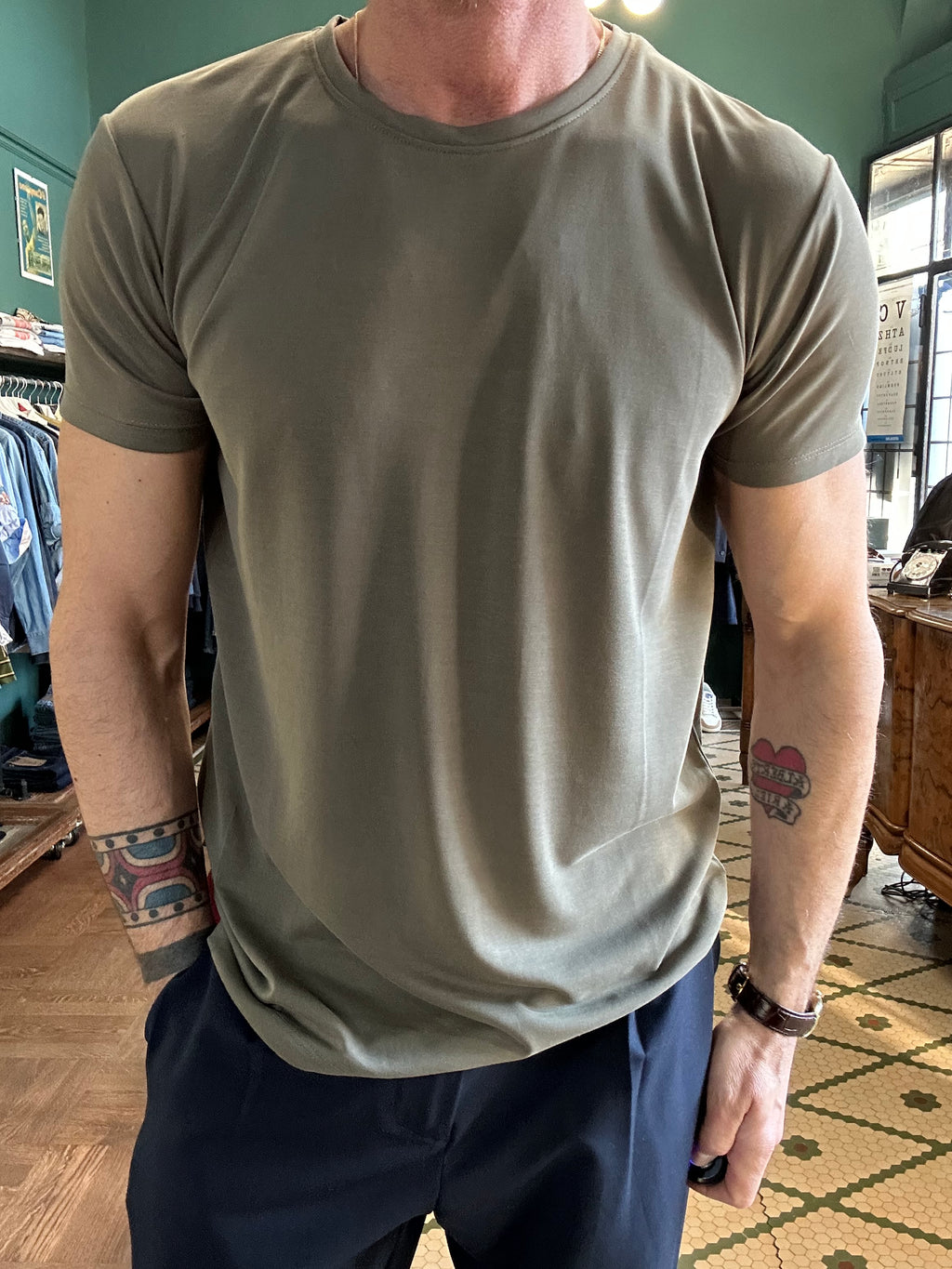 T-shirt Kevin basic modal blend