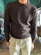 Maglione girocollo misto lana e cashmere