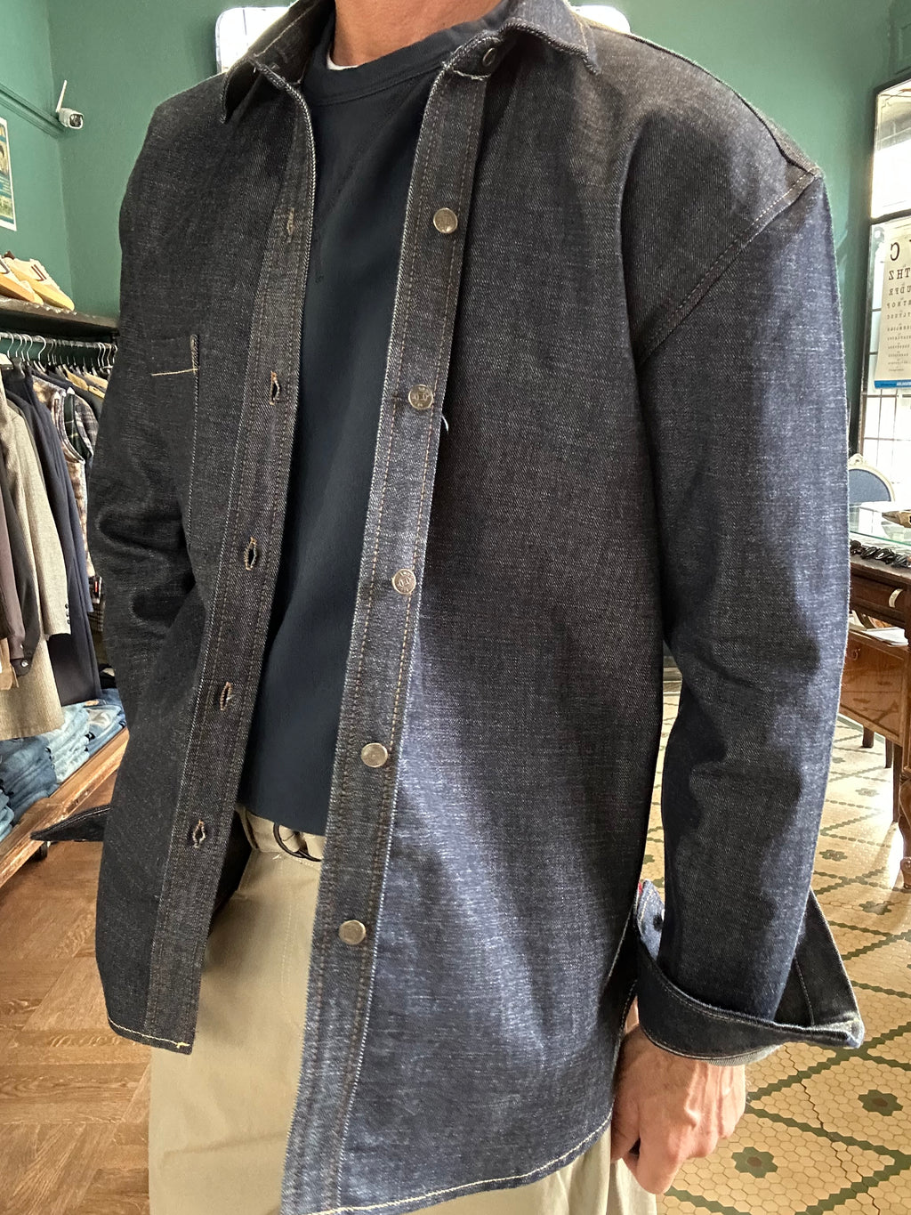 Camicia over-shirt denim Japan