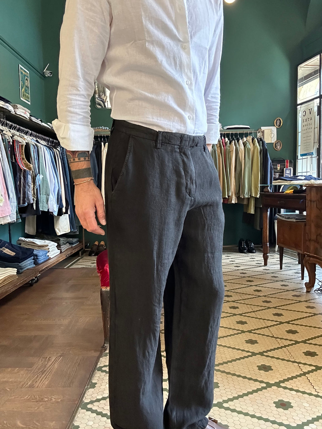 100% Linen baggy Ghibli trousers