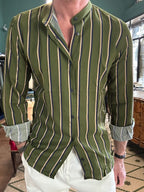 Camicia coreana a righe