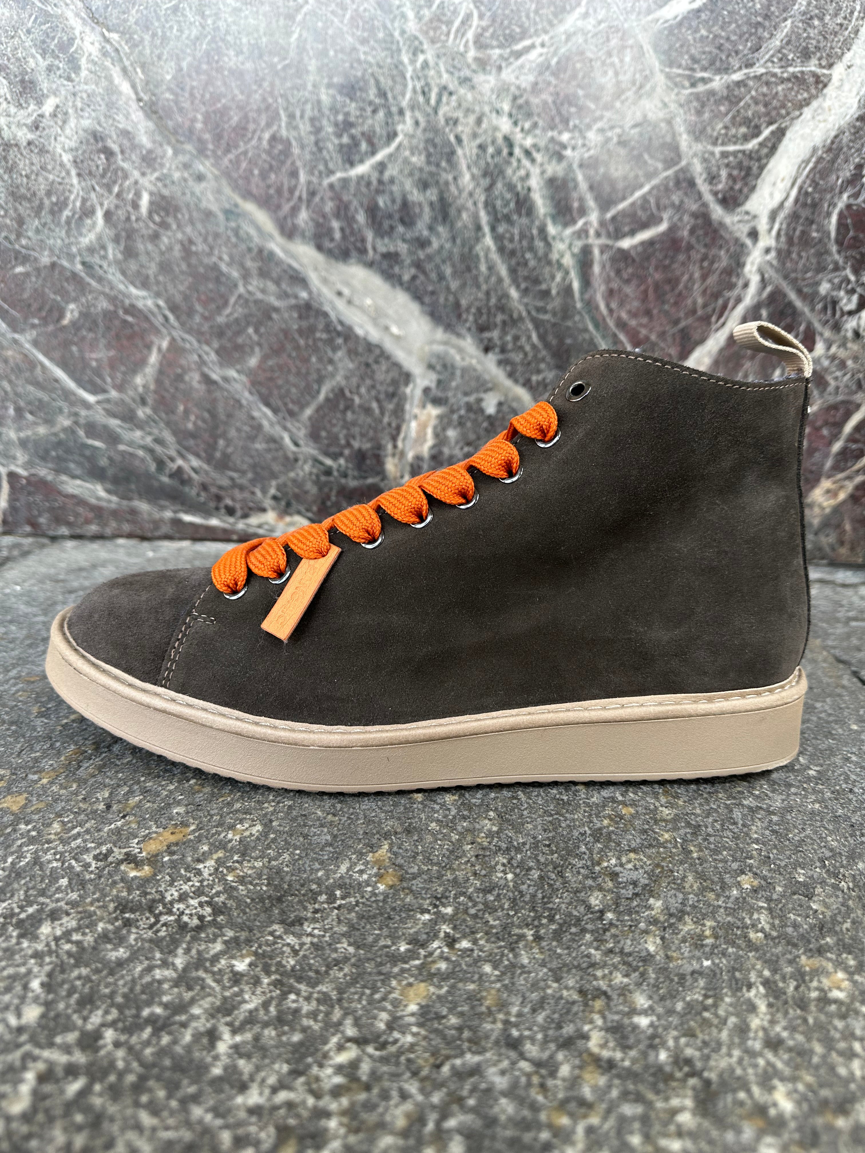Panachic alte in suede marrone e arancio