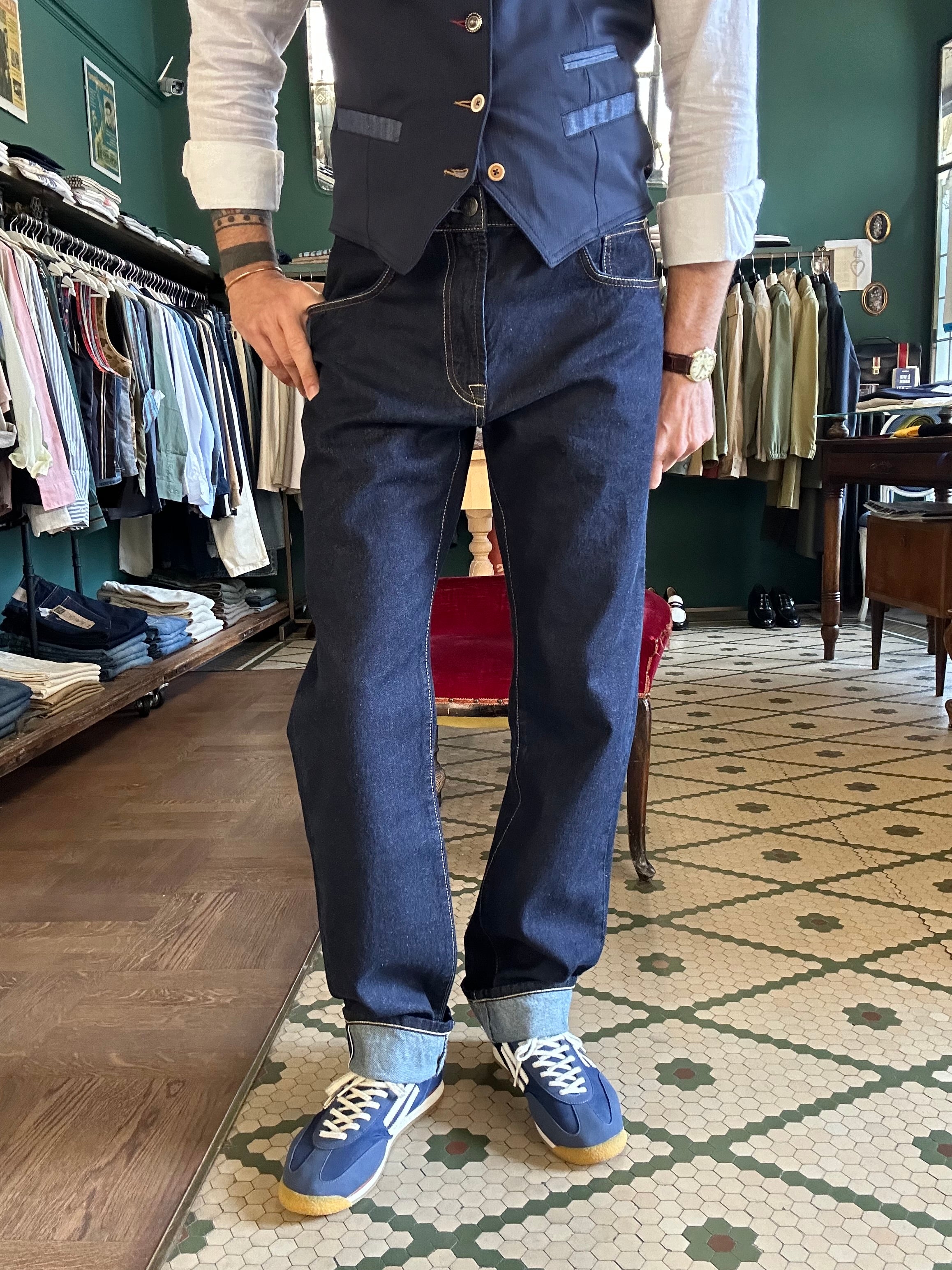 Jeans bighorn selvedge straight fit con cimosa