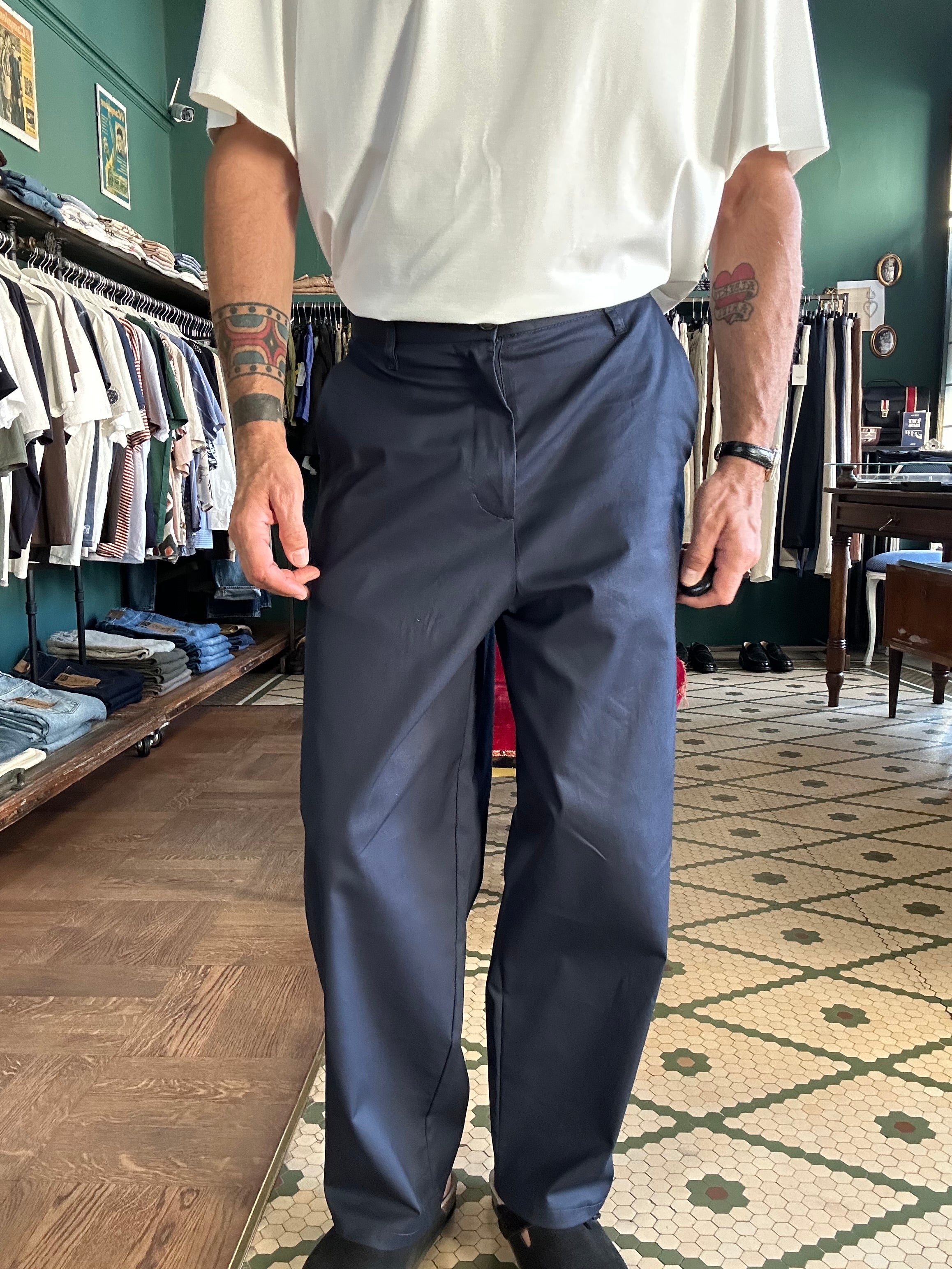 Pantalone regular fit cotone Made in Italy