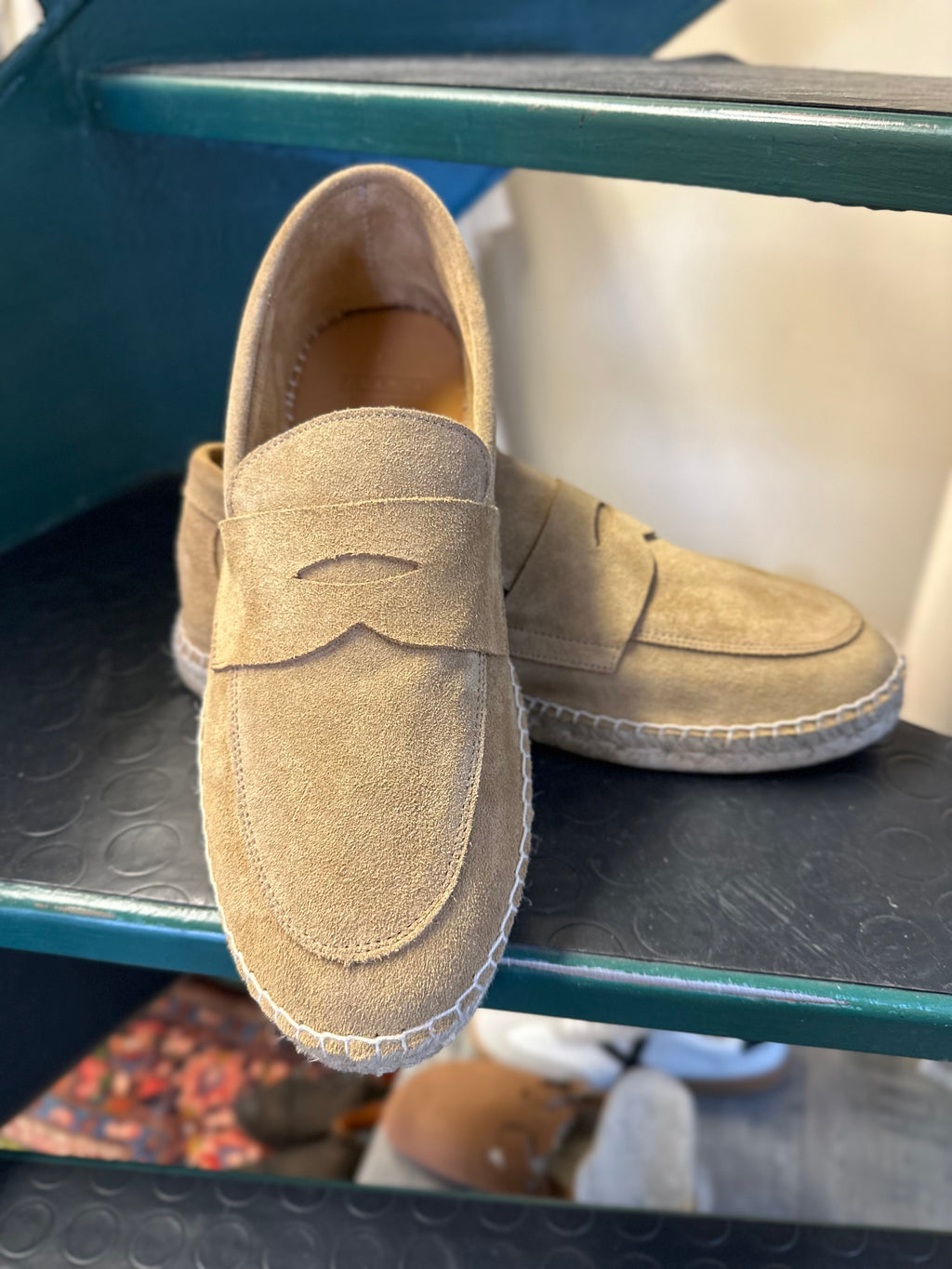 Suede boat moccasin