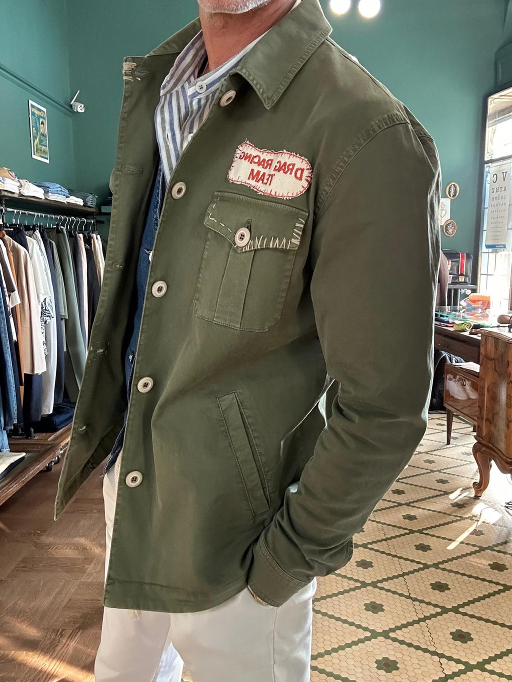 Overshirt militare garry’s earth