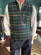 Gilet onion liver seawolf double-face tartan wool Chesapeack’s
