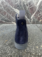 Panchic alte in suede blu galassia e rosso