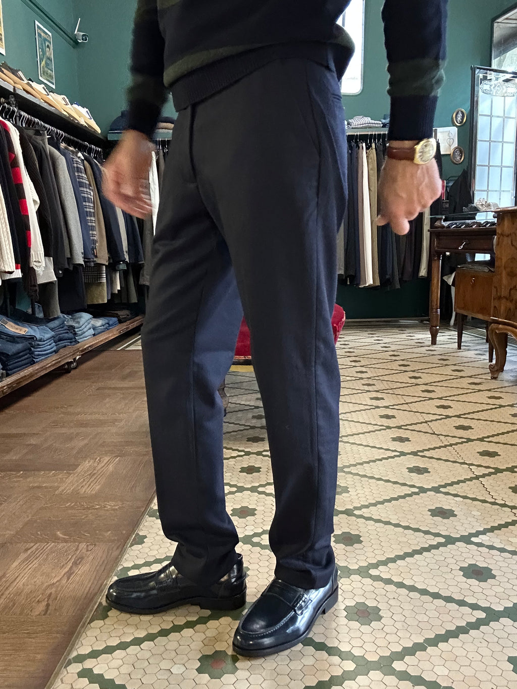 Pantaloni world misto lana made in Italy