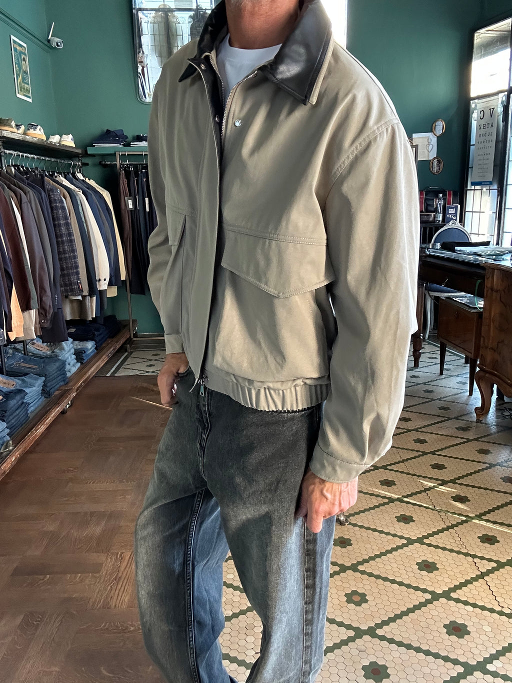 Giubbino stile Barbour over