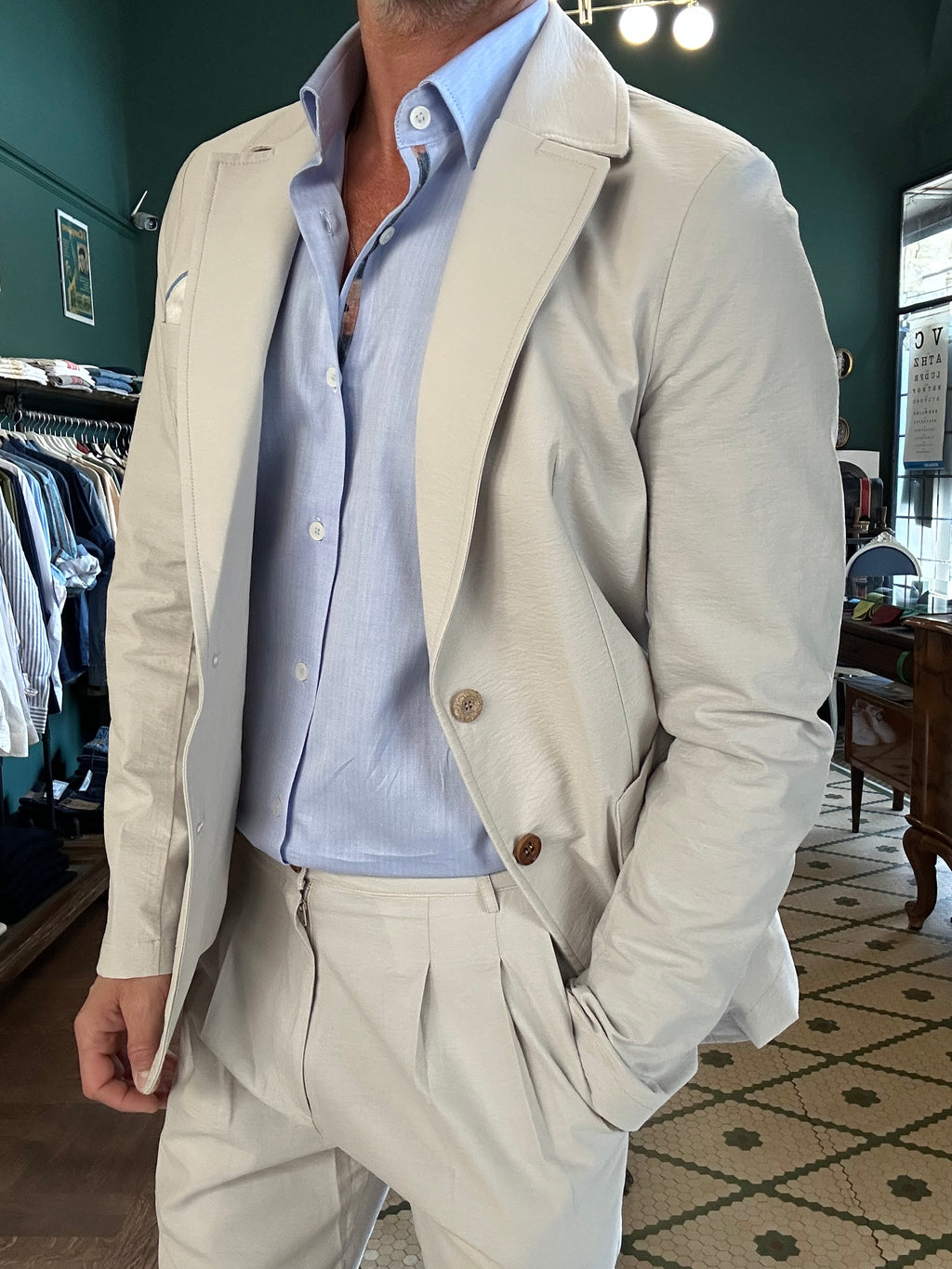 Koon embossed cotton jacket