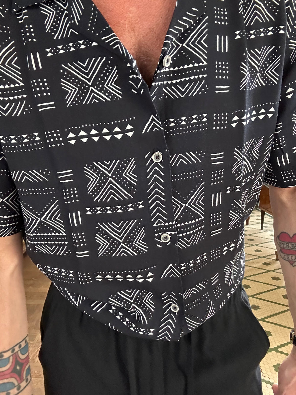 Camicia collo Hawaii fantasia Yonas
