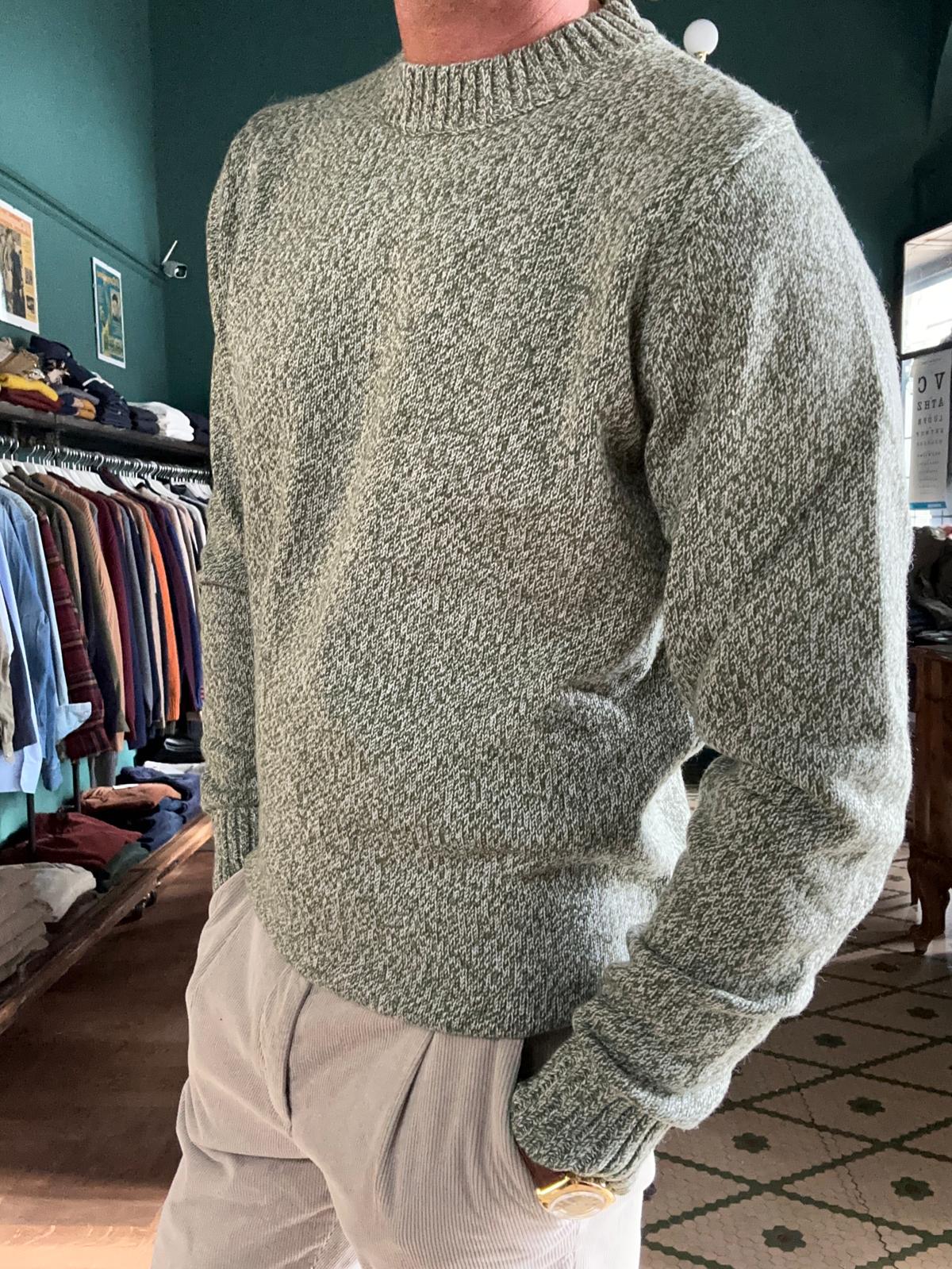 Maglione girocollo melange