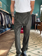 Pantalone doppia pence regular fit