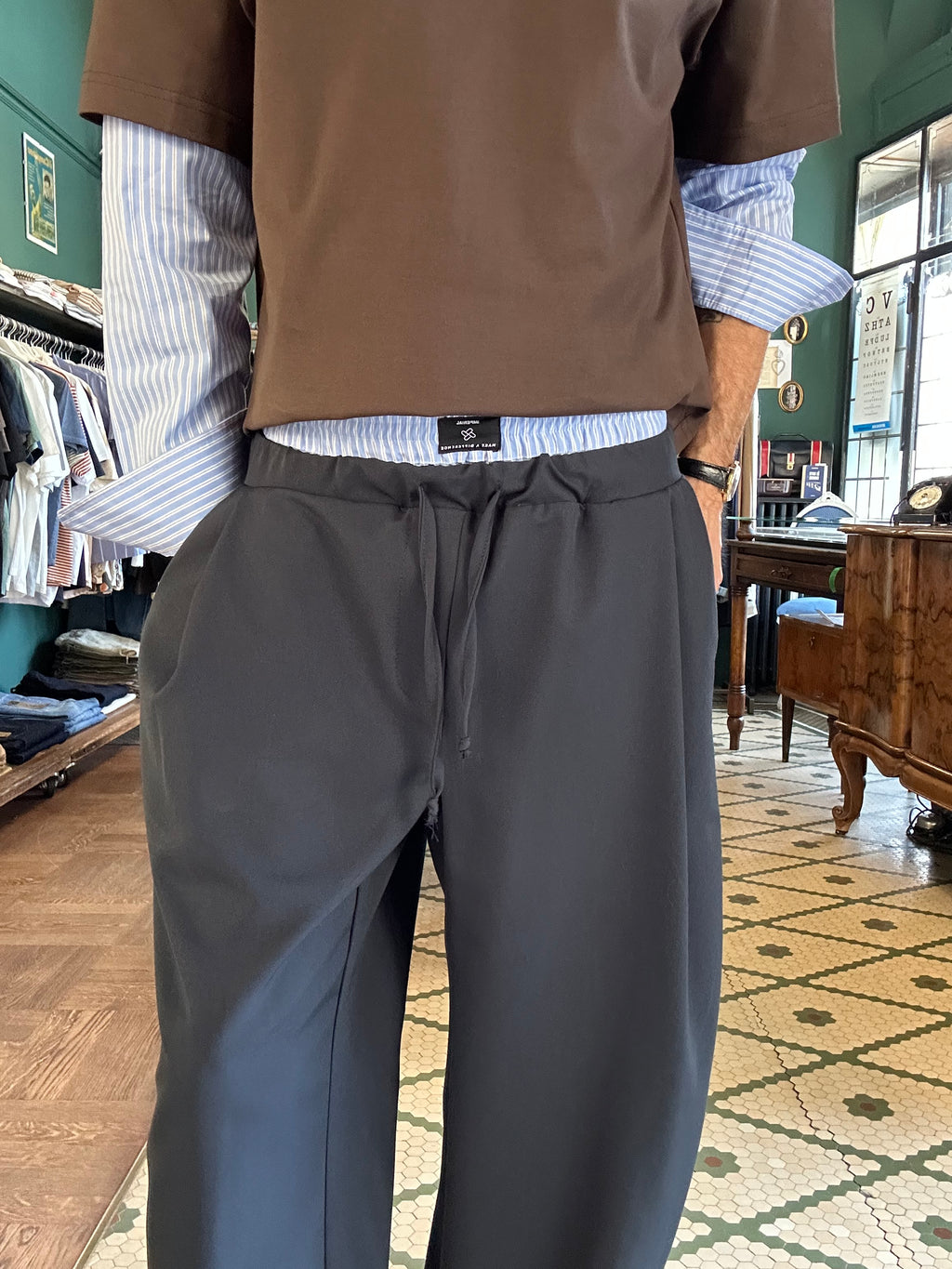 Pantalone Japan con dettaglio boxer