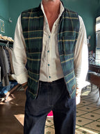 Gilet onion liver seawolf double-face tartan wool Chesapeack’s