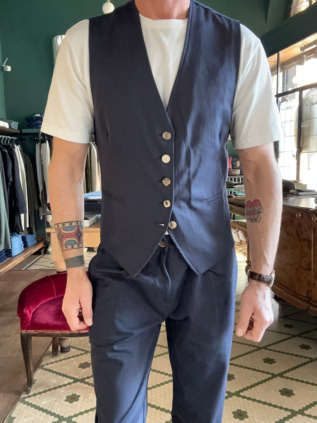 Gilet koon in jearsey