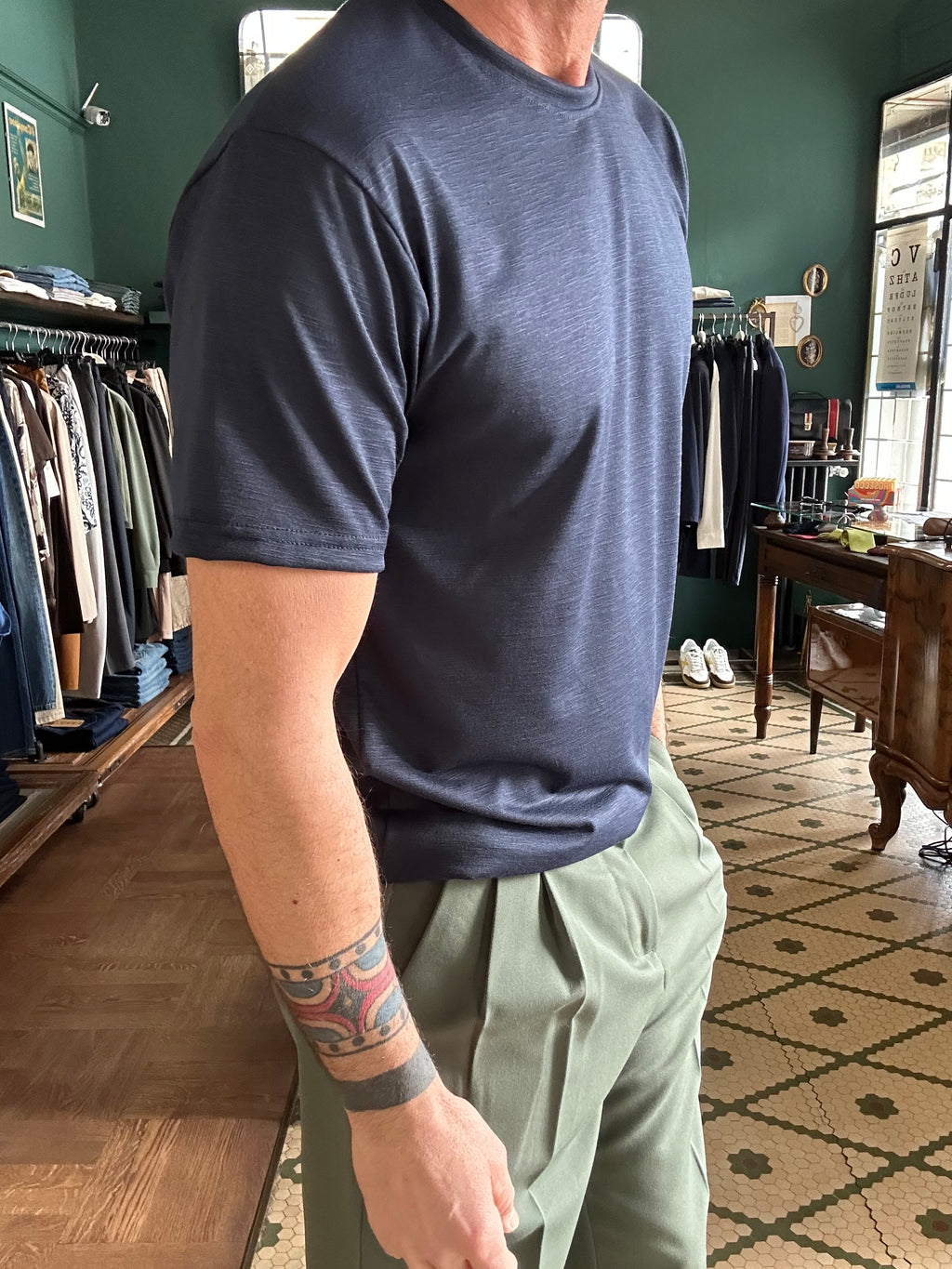 Slub cotton t-shirt