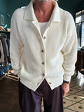 Cardigan costa inglese misto lana