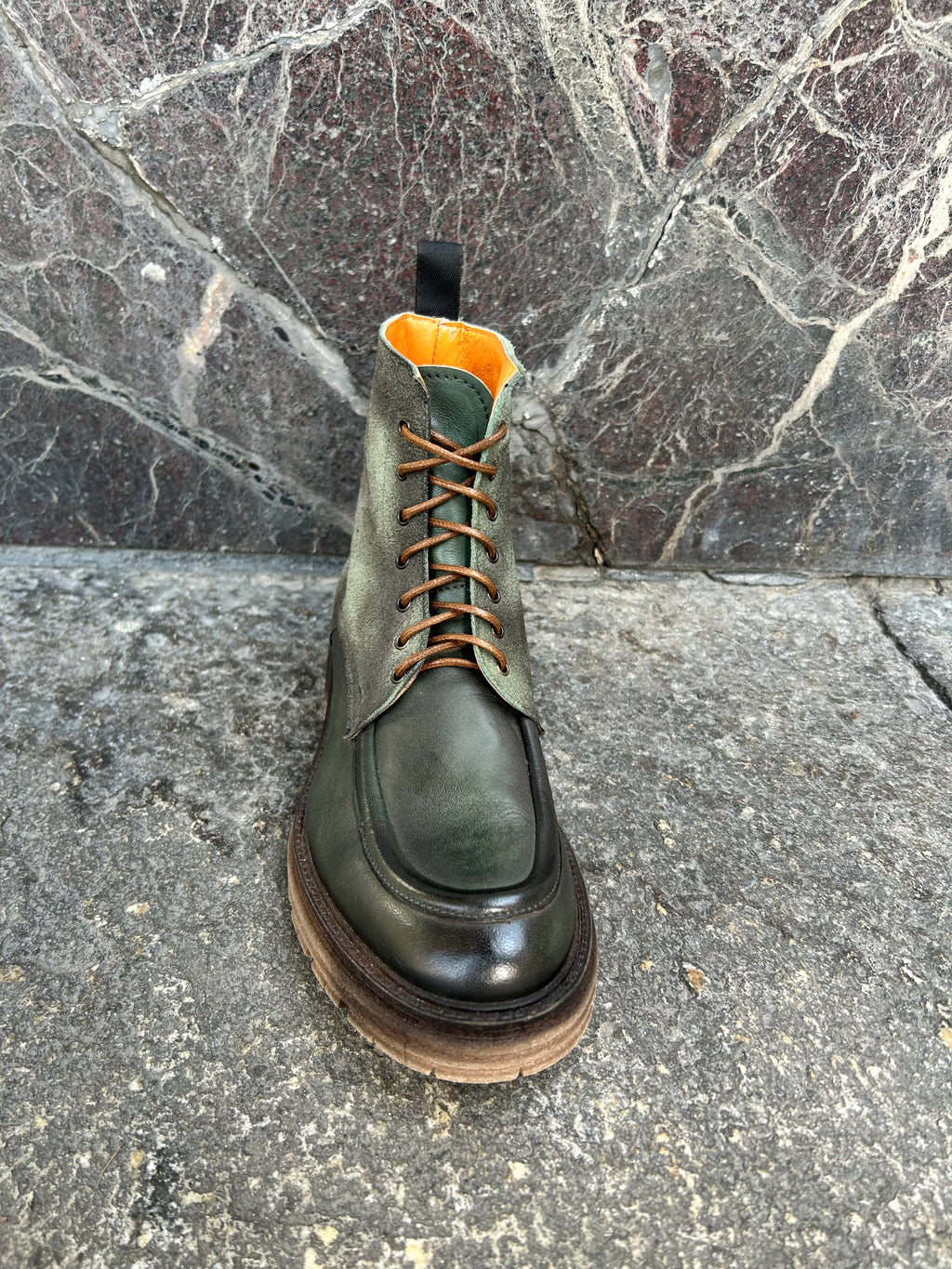 Stivaletto doppio pellame camoscio e vitello