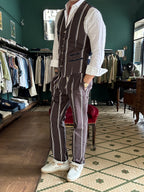 Pantalaccio garry’s earth a righe cotone Made in Italy