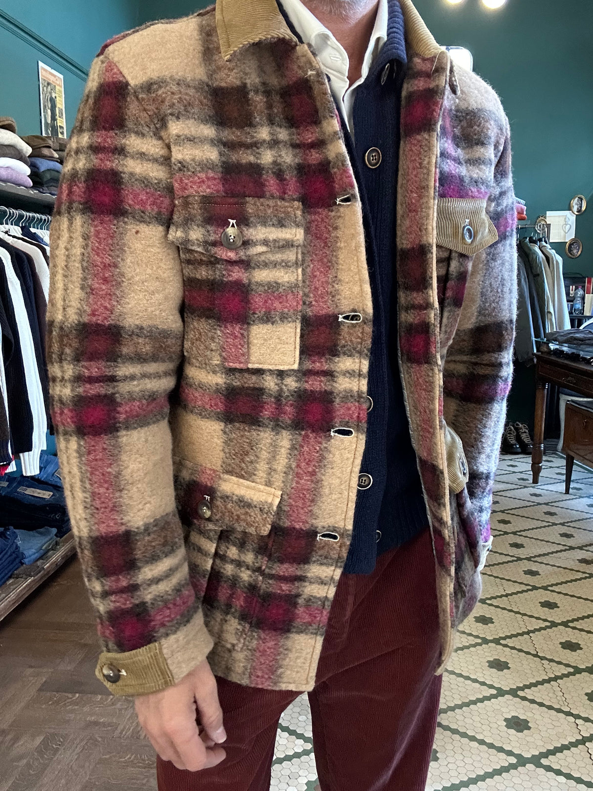 Field jacket Garry’s Earth in panno a quadri