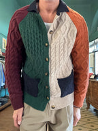 Cardigan in lana multicolore