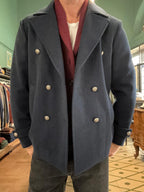 Peacoat doppiopetto in misto lana