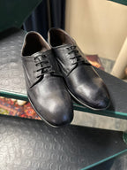 Black calfskin Derby shoe