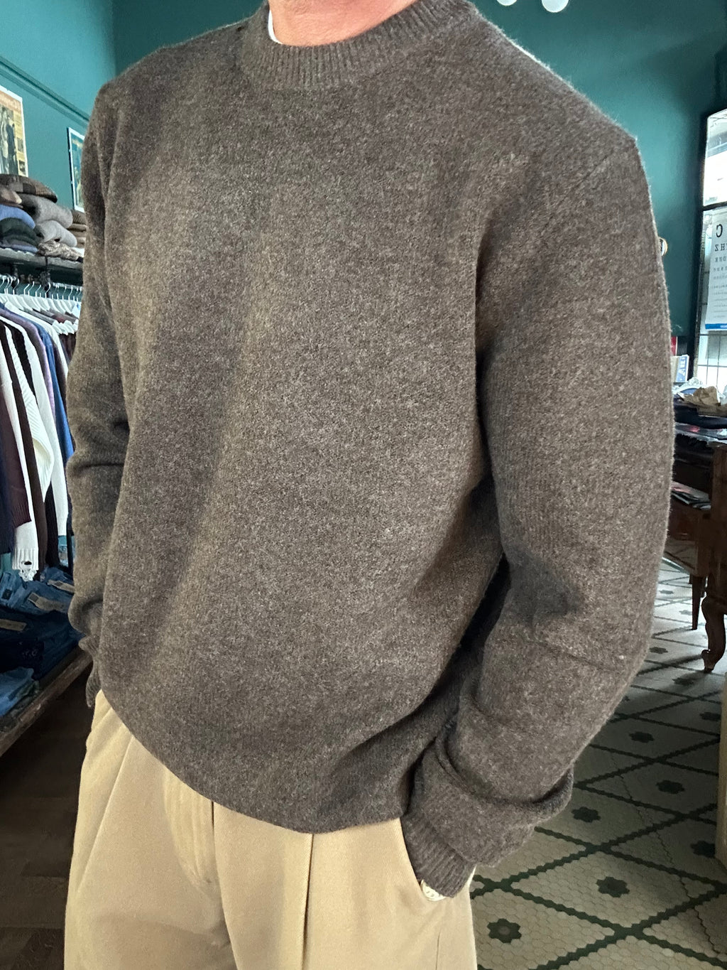 Maglione girocollo over