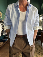 Camicia oversize crop