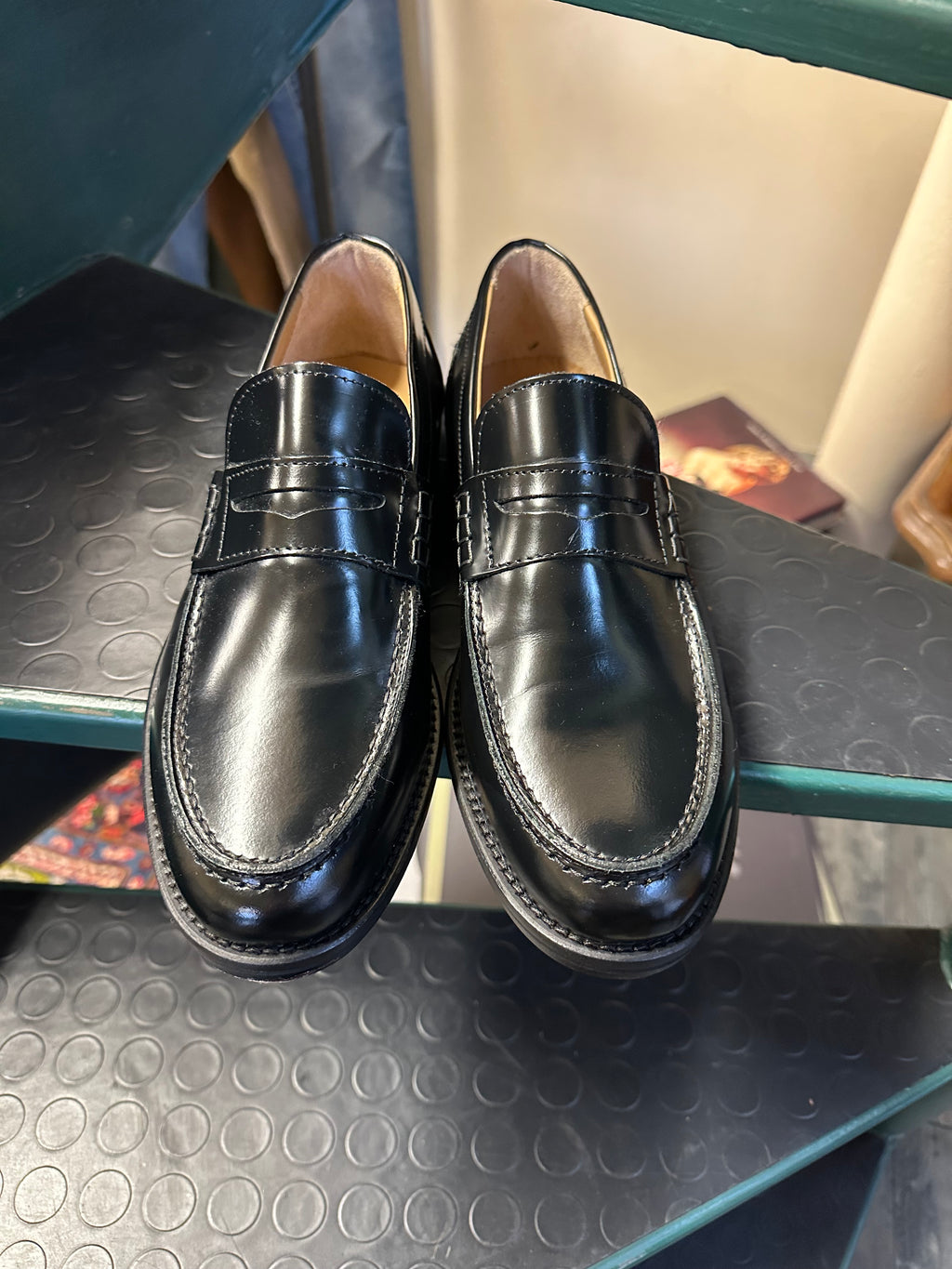 Mocassino college artigianale fondo cuoio